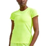 Craft ADV Essence SS Slim Tee W Limegrön polyester Small Dam