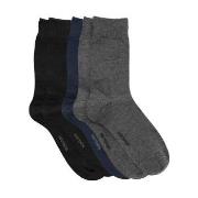 Resteröds Strumpor 5P Bamboo Socks Svart/Grå Strl 40/45 Herr