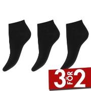 Decoy Strumpor 3P Cotton Sneaker Socks Svart Strl 37/41 Dam