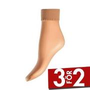 Decoy Strumpor 2P Silky Ankle Socks Beige polyamid One Size Dam