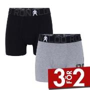 CR7 Cristiano Ronaldo Kalsonger 2P Boys Trunk Briefs Svart/Grå bomull ...