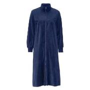 Damella Velour Plain Robe Marin Small Dam