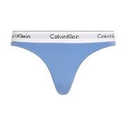 Calvin Klein Trosor Modern Cotton Field Olive Thong Vit/Blå Small Dam