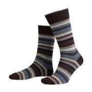 Amanda Christensen Strumpor True Block Stripe Ankle Sock Svart/Blå Str...