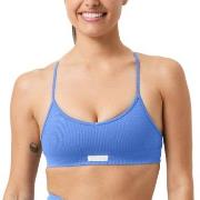 Björn Borg BH Studio Seamless Ribbed Strap Bra Blå polyamid Medium Dam