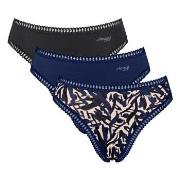 Sloggi Trosor 3P GO Crush High Leg Briefs Rosa bomull Small Dam