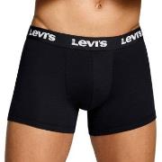 Levis Kalsonger 2P Repeat Logo Boxer Brief Svart bomull Small Herr