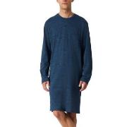 Schiesser Comfort Essential Longsleeve Sleepshirt Marin bomull Medium ...