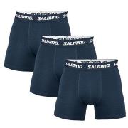 Salming Kalsonger 3P Cotton Boxers With Logo Marin bomull Small Herr