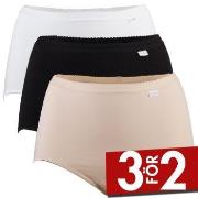 Damella Trosor 3P Classic Cotton Hipster Flerfärgad bomull Small Dam