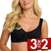 Damella BH Classic Underwire Lace Bra Svart B 75 Dam