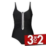 Damella Marlene Swimsuit Svart/Vit 38 Dam