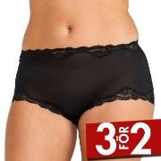 Damella Trosor Silk Brief Svart silke Small Dam