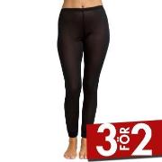 Damella Silk Leggings Svart silke Small Dam