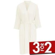 Damella Viscose Plain Lace Robe Elfenben viskos Small Dam