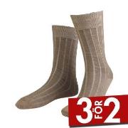 Amanda Christensen Strumpor Grade Wide Rib Ankle Socks Brun Strl 39/42