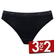 Sloggi Trosor 3P 24 7 100 Tai Briefs Svart bomull 38 Dam