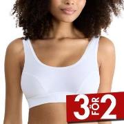 Sloggi BH Double Comfort Top Vit bomull 38 Dam