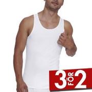 Sloggi 2P Men GO ABC 2 0 Tank Top Vit bomull Small Herr