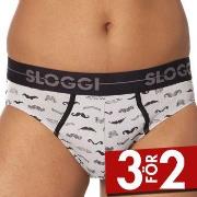 Sloggi Kalsonger 2P Men GO Movember Mini Svart/Vit bomull X-Large Herr