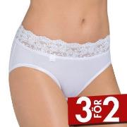 Sloggi Trosor Romance Midi Vit 38 Dam