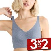 Sloggi BH ZERO Feel Bliss Bralette Blå/Grå Small Dam