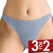 Sloggi Trosor ZERO Feel Bliss String Brief Blå/Grå Large Dam