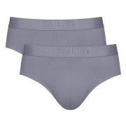 Sloggi Kalsonger 2P SLG Base Soft Midi Briefs Grå Small Herr