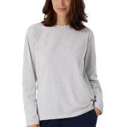 Schiesser Women Mix and Relax Long Sleeved Shirt Ljusgrå bomull 38 Dam