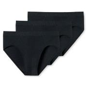 Schiesser Kalsonger 3P Supermini Briefs 3XL-4XL Svart bomull 3XL Herr