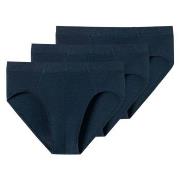 Schiesser Kalsonger 3P Supermini Briefs 3XL-4XL Mörkblå bomull 3XL Her...