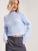 NLY Trend - Stickade tröjor - Light Blue - Soft Knit Sweater - Tröjor ...
