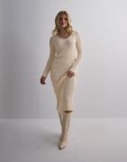 Nelly - Vit - Long Knit Dress