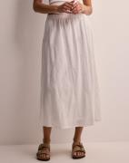 Pieces - Vit - Pckilli Hw Long Skirt