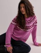 Only - Rosa - Onlisle Life Ls O-Neck Cc Knt