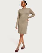 Object Collectors Item - Beige - Objthess L/S Knit Dress Noos