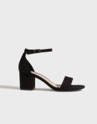 Nelly - Svart - Low Block Heel Sandal