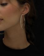 Pilgrim - Guld - SIDNEY Crystal Hoop Earrings