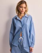 Only - Blå - Onlarja L/S Stripe Shirt Wvn Noos