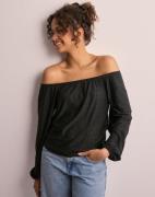 JDY - Svart - Jdycathinka L/S Off Shoulder Top Jr