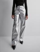 JJXX - Silver - Jxmary Hw Faux Leather Pants Fl Noo