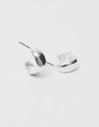 Pieces - Silver - Fpbella Small Hoop Plated Noos