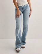 Nelly - Blå - No Waist Bootcut Jeans