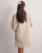 Neo Noir - Vit - Abby Embroidery Dress