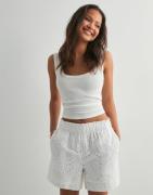 Pieces - Vit - Pcvilde Mw Shorts Wvn Noos
