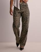 Neo Noir - Multi/Mönstrad - Simona Leopard Pants
