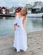 Neo Noir - Vit - Felicia S Voile Skirt