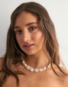 Pieces - Vit - Pcloui 2-Pack Necklace