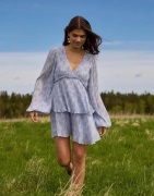 Nelly - Blommig - Fine Pleated Dress
