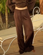 Nelly - Brun - Pull On Satin Pants